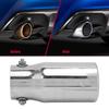 Silver Exhaust Muffler Tip Stainless Steel Tailpipe 62mm/2.44in Inlet 76mm/2.99in Outlet Universal for Car Truck