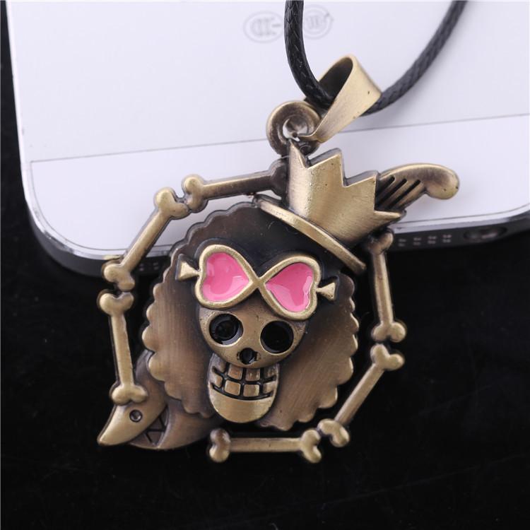 Japanese One Piece Anime Characters Peripheral European and American Jewelry Pendant Men's Necklace Birthday Gift Halloween