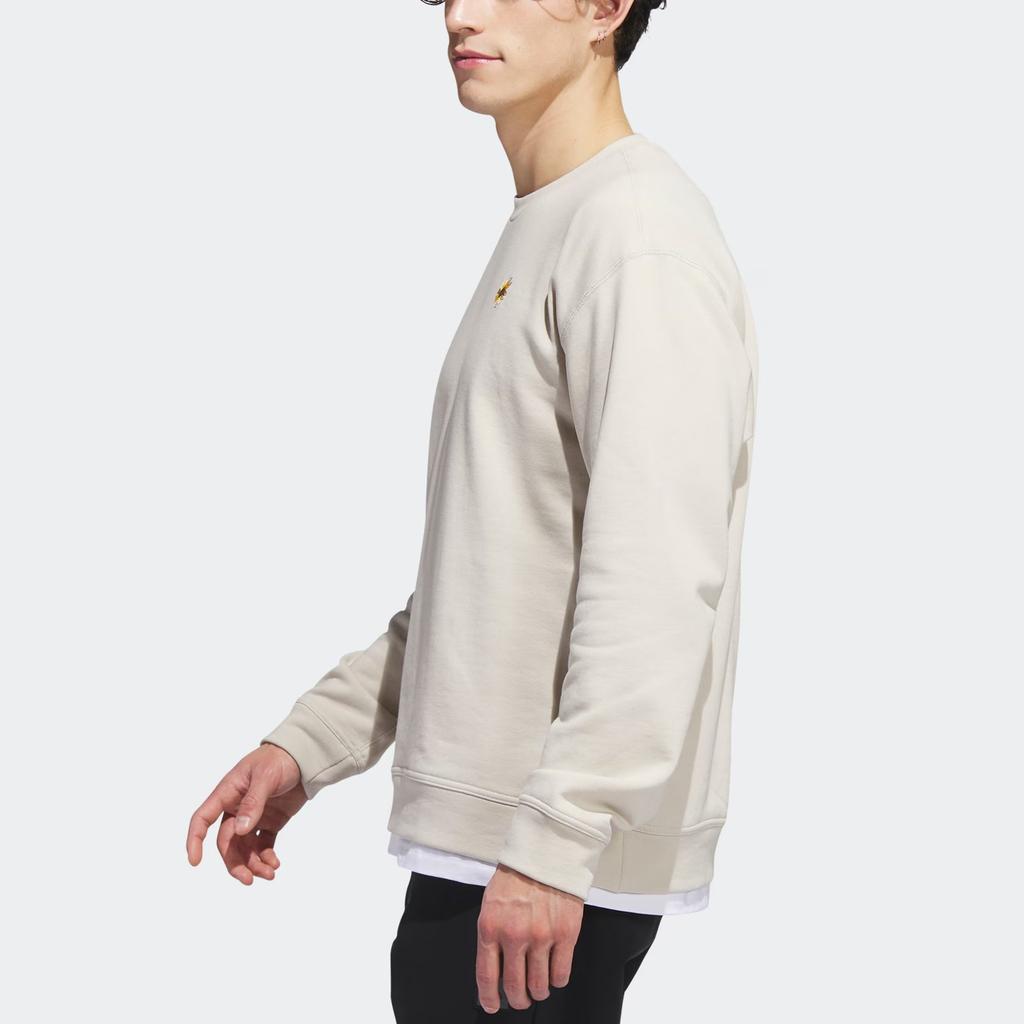 Adidas Sweatshirts Unisex Clear Brown Crew Neck Moderate Regular HS5607