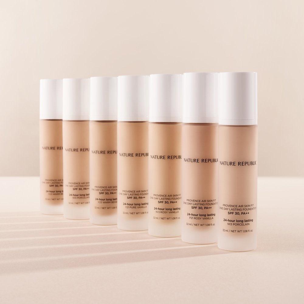 

Nature Republic 1+1 Тональный крем Provence Air Skin Fit с длительной стойкостью, 4 типа, выберите 1, 32 мл [1+1] P21 Logi Vanilla