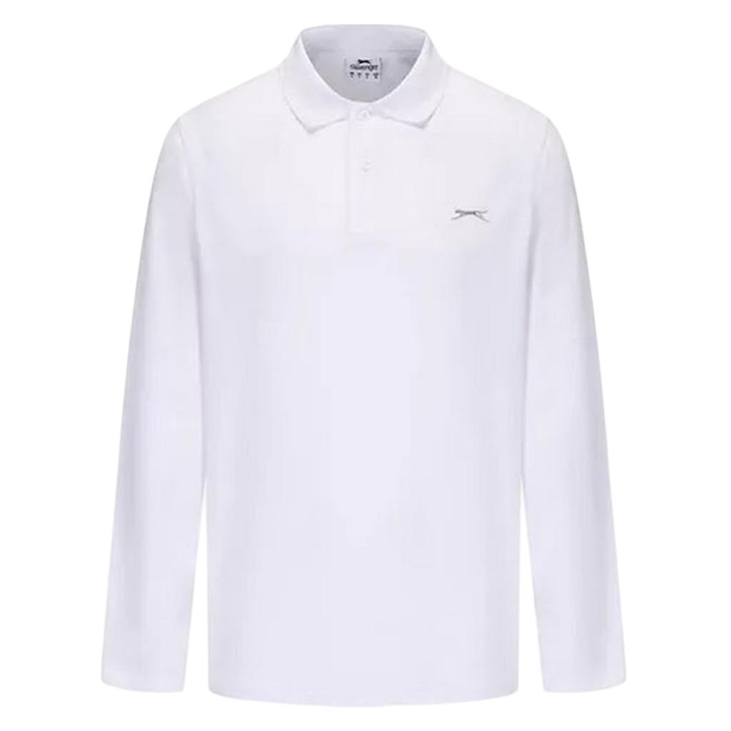 Slazenger Mens Logo Long-Sleeved Cricket Shirt