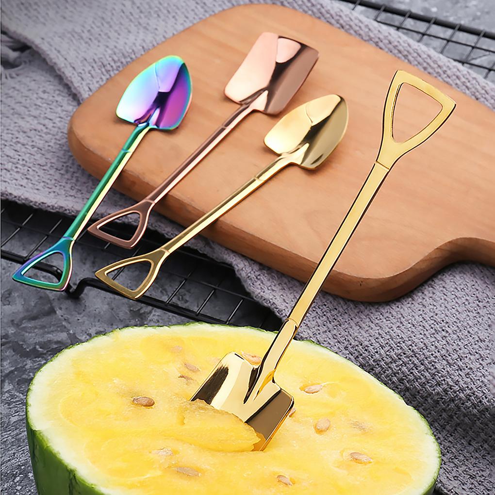 1pcs Stainless steel Shovel coffee spoon Set Scoop shovel Creative tea-spoon