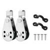 Kayak Pad Eye Kits Stainless Steel Boats Pulley Block with Pad Eye Universals Kayak Boats Accessories Enduring