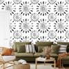 Black and white Indian pattern wallpaper for living room and bedroom 50x1000