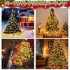 Christmas Decorations, LED Illumination Lights, Christmas Tree Illumination, Decorative Christmas Lights [200 Bulbs, 1.5M Long, USB Rechargeable, 8