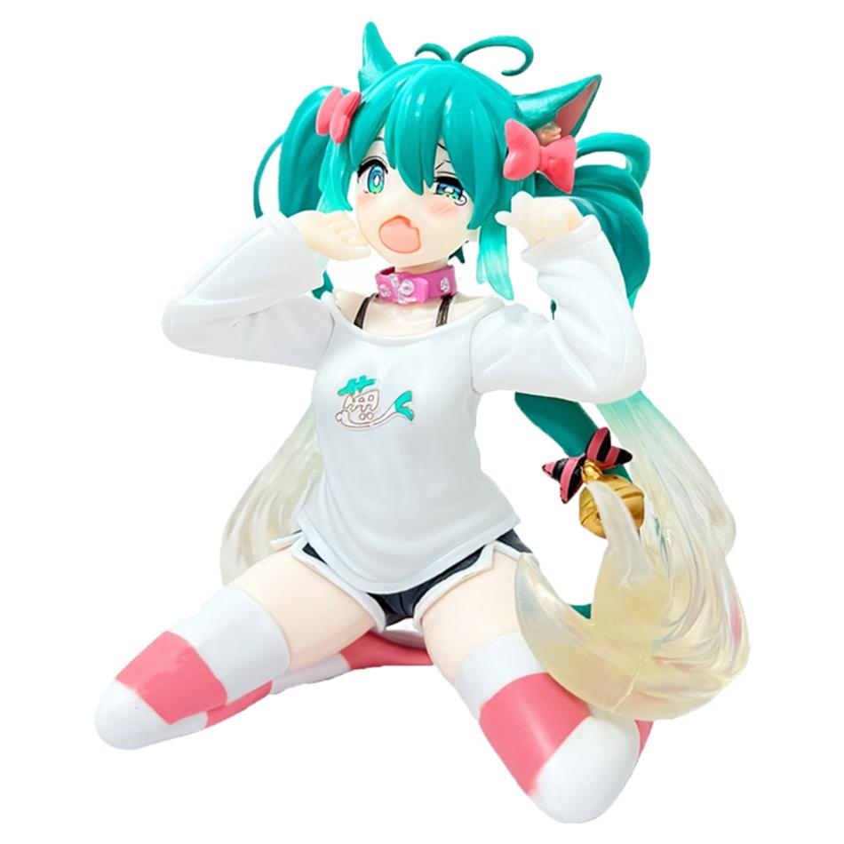 Anime Hatsune Cat Miku Figure PVC Model Anime Beautiful Girl Lovely Table Decorations Figure Birthday Gift Anime Merchandise