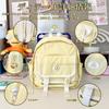 Manatsulife Ita Mini Movable Transparent Detachable Front TB06 Bag, Backpack, Women's, Cute, Otaku-inspired Bag, Lightweight, Window, Parts, (White)