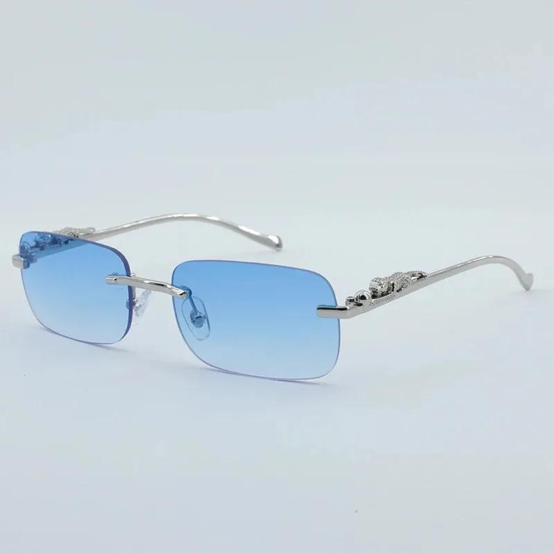 Vintage Quadratische Sonnenbrille Herren Damen Marke Designer Retro Sonnenbrillen Männlich Weiblich Mode Klein Rahmenlos Farbverlauf Oculos De Sol Other gray