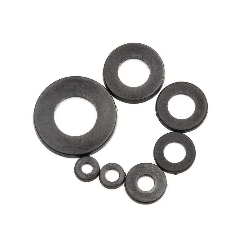 250PCS Nylon Washers M2 M2.5 M3 M4 M5 M6 M8 Nylon Washers Plastic Insulation Spacers Seals Black White Set Gasket Ring Kit