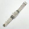 Used 984 New Battery BALENCIAGA Balenciaga Watch Square Quartz Ivory Stainless Steel Silver Ladies