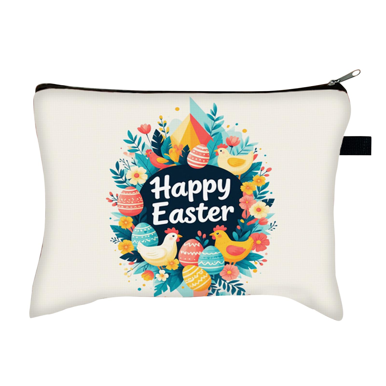 

Сумка для зберігання на великодню тематику, великої місткості та портативна, може вмістити канцелярське приладдя, помаду, косметику та інші дрібні предмети. One Size