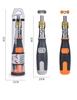 Bendable Multi-Angle Two-Way Ratchet Screwdriver with Awl