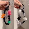 Fashion Multicolour Five Pointed Star Keychain Colorful Silicone Strap Phone Strap Accessories Phone Chain Wrist Strap Gifts