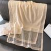 Women S Solid Color Rhinestone Beaded Scarf Warm Neck Wrap Spring Autumn