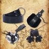 1 Set Medieval Renaissance Costume Set Belt Potion Bottle Mug Holder Skirt Hikes Halloween Renaissance Accessories