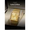 WWOOR Luxury Gold Watch Men Square Quartz Slim Steel Mesh Waterproof Sports Automatic Date Wrist Watches Relogio Masculino