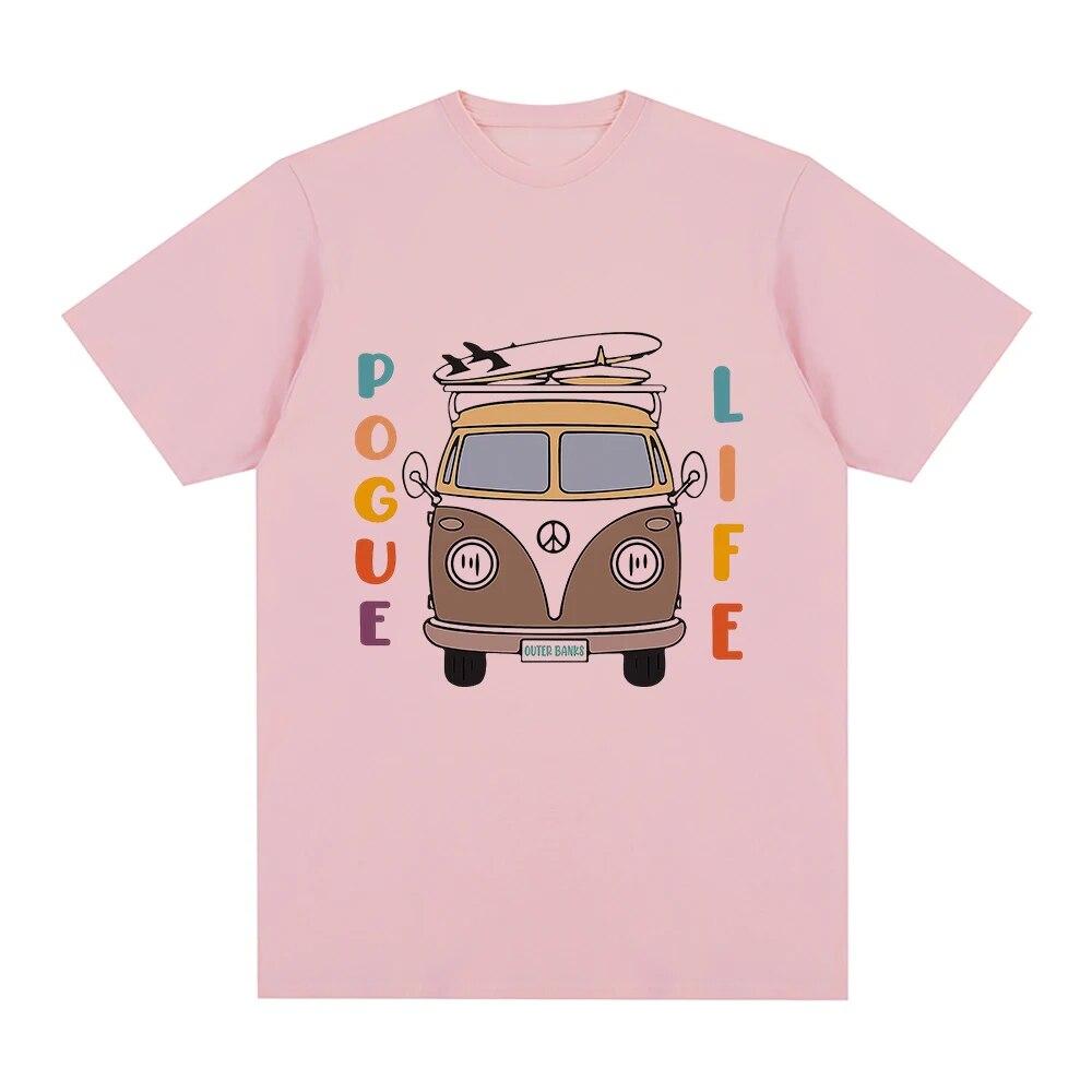 Tricou Outer Banks 3 pentru femei, tricou estetic amuzant cu grafic Pogue Life, tricou unisex OBX North Carolina, vintage, casual, din bumbac