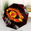 Football United F.C Print Automatic Open Close Umbrella, Portable Foldable Umbrella, for Outdoor Commute Camping Trip, Ideal Birthday Gift