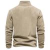 STORN Mens Thicken Warm Fleece Sweatshirt Jacket Quarter Zipper Mock Neck Pullover Men's Sweatshirt Soft Shell Mens Jacket