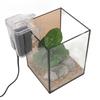 Desktop Small Fish Tank 3 In 1 Clear Aquarium Kit Betta Fish Tank with Filter and LED Light for