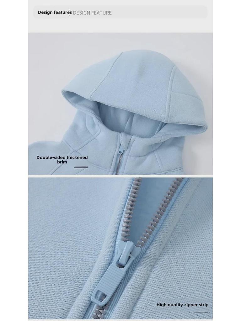 Sweat à capuche scuba slim pour femme – Doublure chaude en velours pour les sports d'automne et d'hiver ou le yoga