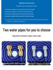 Copper-Plated Telescopic TPE Garden Water Hose for Car Wash, Expands 3x, Blue.