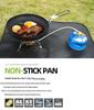 Portable Non-Stick Iron Frying Pan for Outdoor Camping and BBQ