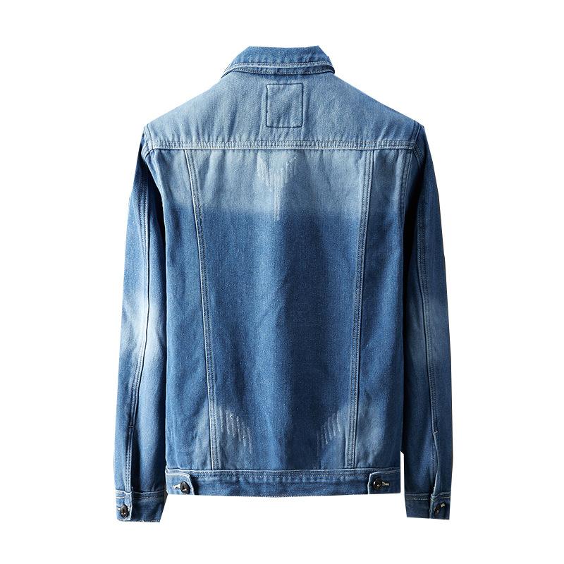 2024 Autumn/Winter New Trendy Brand Fashion Plush Large Denim Jacket, Washed Collar Top, Jacket For Men