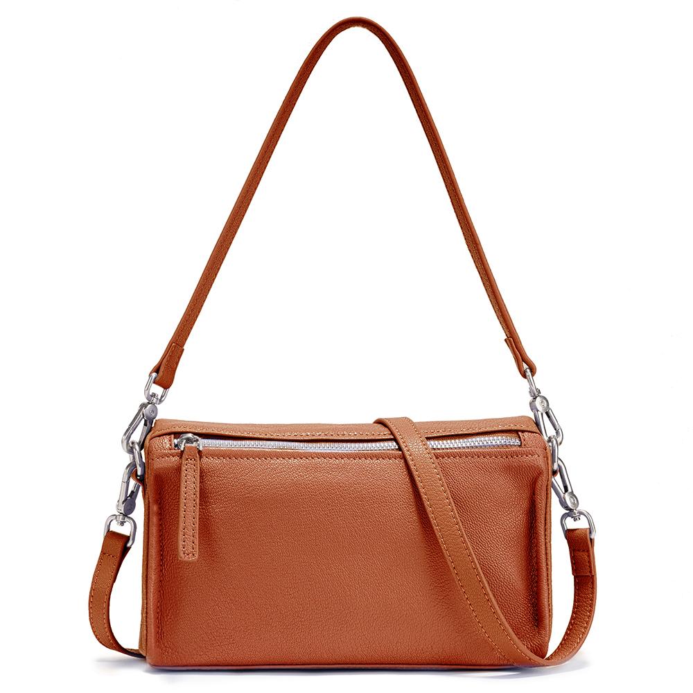 Zency Women's Genuine Leather Bag Ladies Sheepskin Bag Satchels