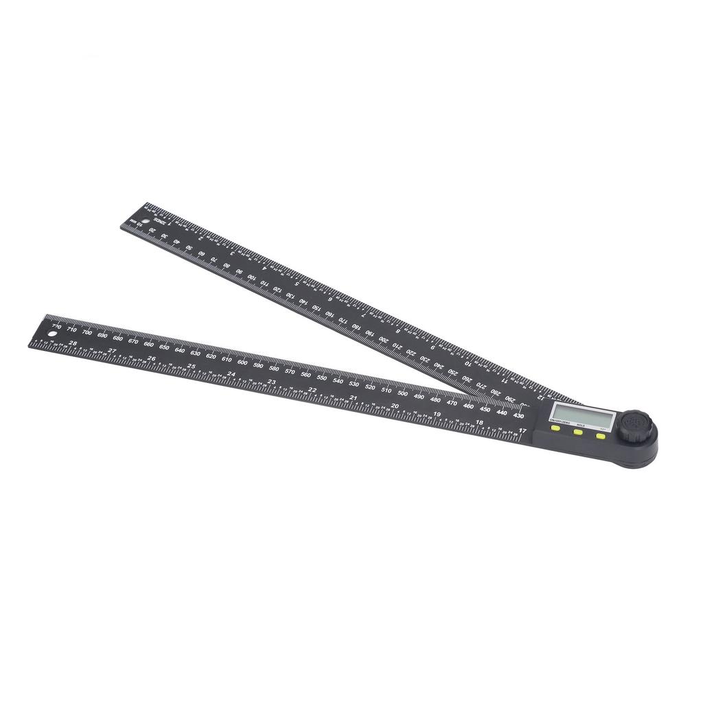 Electronic Angle Ruler LCD Digital Display Protractor Angle Finder with Battery 0?300mm 0?360