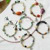 Literary Bracelet Maillard Color Jingdezhen Ceramic Bracelet Female Gift Student National Style Creative National Style Accessories