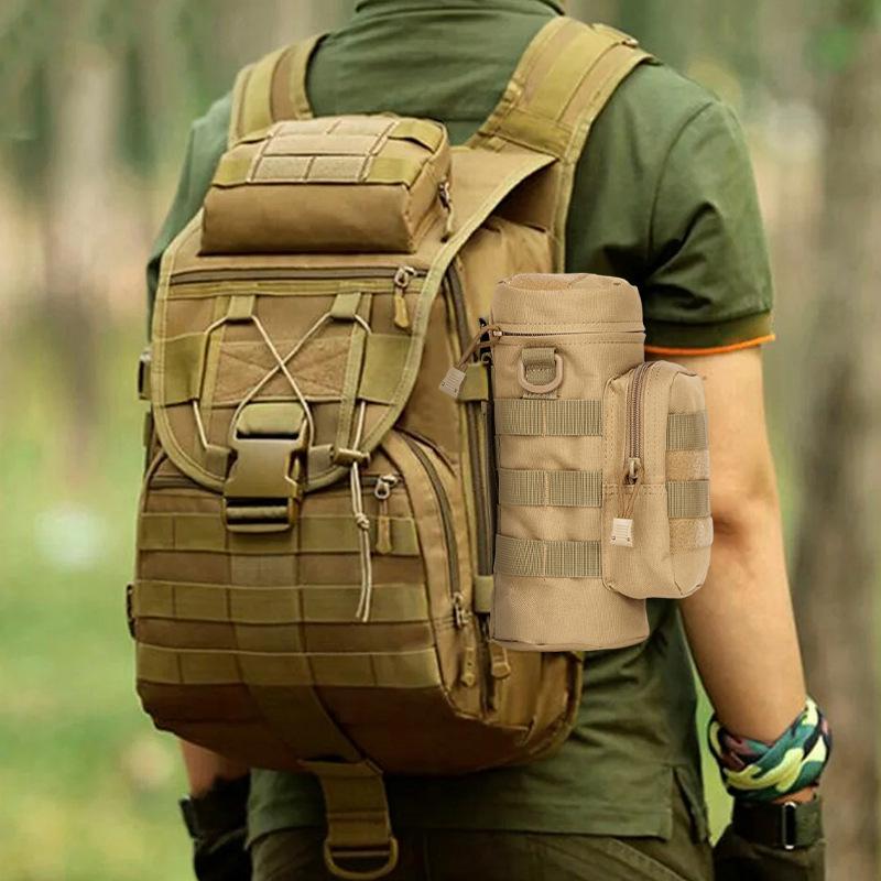 Cross095 Tactical Hiking Water Bottle Waist Bag - Molle System Accessory (No Shoulder Strap)