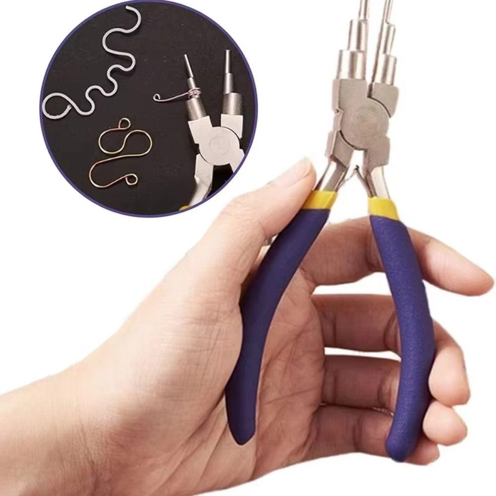 Ferramenta para Enrolamento de Bobinas Alicate de Seis Seções Alicate para Fazer Alças à Prova de Ferrugem Alicate de Joalheria Joalheria