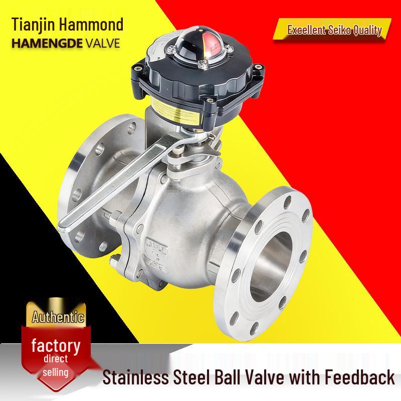 Hammond Stainless Steel Ball Valve with Feedback, Limit Switch & Position Indicator (Q41F-16P)