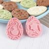 9Pcs Easter Bunny Cookie Cutters Jar Sauce Chocolate Stamp Mold Rabbit Egg Biscuit Fondant Embosser Mold Cake Decor Baking Tools