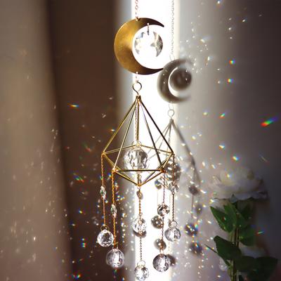 Kristallprisma Sonnenfänger Garten Hängender Anhänger Ornament Windspiel Wohndekoration Traumfänger Sonnenfänger 2024 Frauen Geschenke