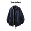 TOM ADAM Autumn Color Block Lapel Jacket