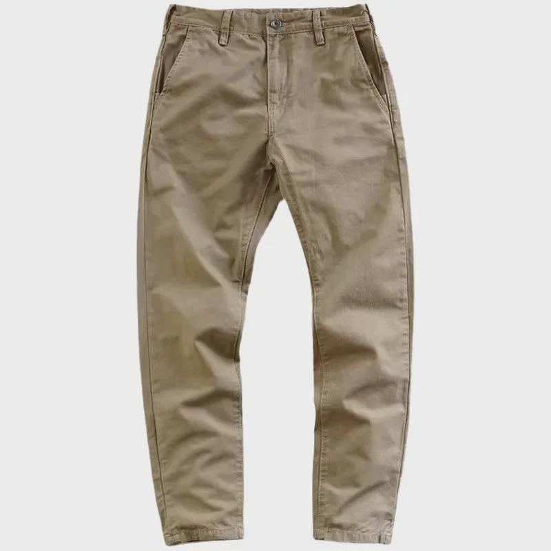 Men's Cotton Straight Casual Overalls - 2024 American Retro High Street Fashion