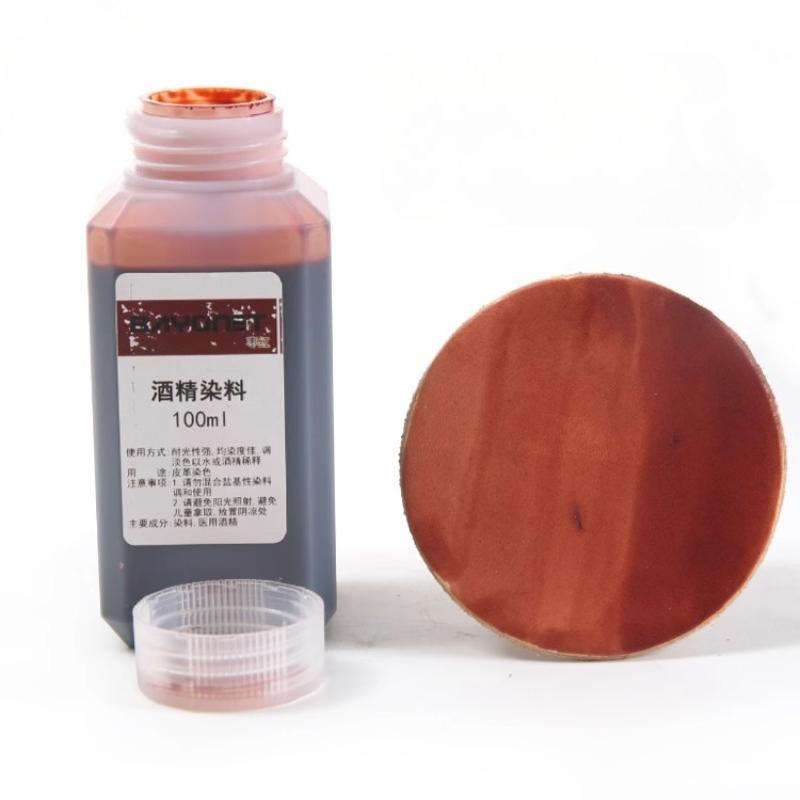 DIY Leather Alcohol Dye Leather Carving Alcohol Dye 100ml/ Be Used for Color Restoration Can Be Diluted Color-changing Agent