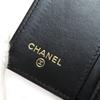 Great CHANEL COCO Mark Matelasse Small Flap Wallet Caviar skin AP4173 Used