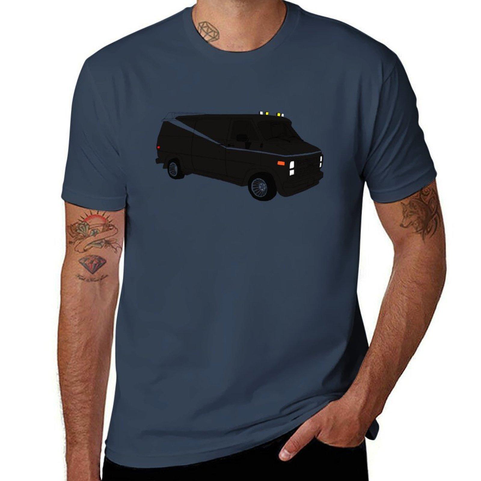 The Ateam Van Tshirt Basic Solid Color Short Sleeve Tshirt S