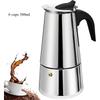 2/4/6 Cups Stainless Steel Moka Pot , Coffee Maker Mocha Pot,Italian Coffee Machine Fit Induction Cookers Coffee Accessories