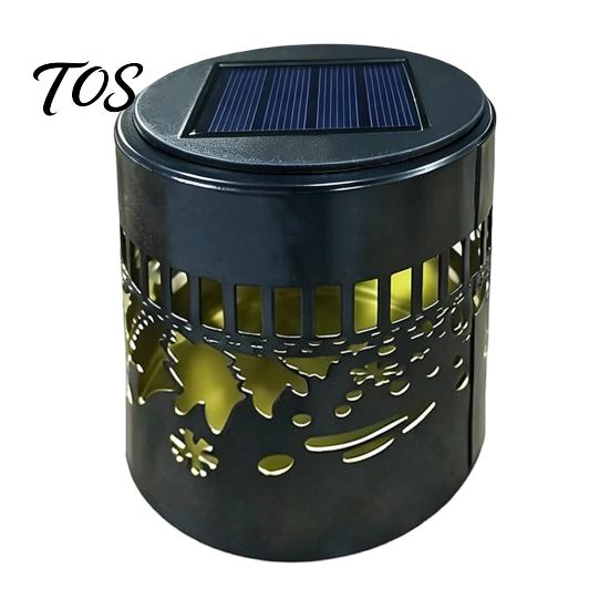 Festive Projection Lighting for Holidays Solar Christmas Light, Waterproof Metal Wall & Fence Lantern, Warm White And Multi Decorative Lamps