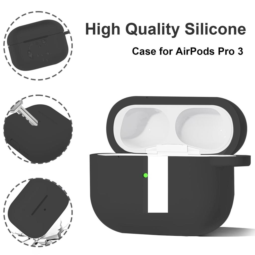 Silicone Case For AirPods Pro 3 Shockproof Waterproof Earphone Case Accessories for AirPods Pro 3rd Generation with Cleaning Kit