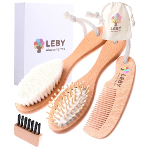 

Truly great for babies [Supervised by a current childcare worker] 4-piece baby brush set for use from birth. Baby hair brush, baby brush, baby brush,
