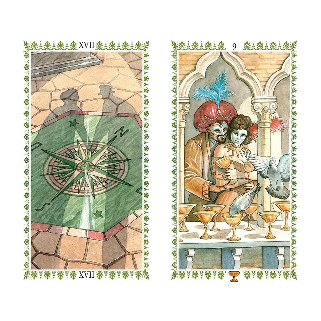 Kancharo Tarot Cards 78 Pieces Tarot Fortune Telling Japanese Tarot Card Basic Instructions Pouch Included [Romantic Tarot] & (Genuine Product)