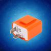 Universal Motorcycle Turn Signal Indicator 2 Pin Speed Adjustable LED Flasher Relay 12V Orange