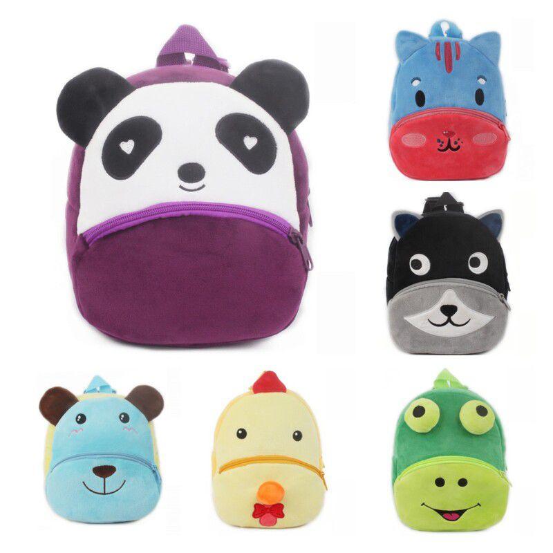 Adorable 3d Cartoon Animal Backpack For Toddlers With Soft Plush Material