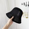 Fisherman's hat Children's summer Japanese sunscreen hat Spring knitted straw hat Breathable sun hat Bucket basin hat Sun hat