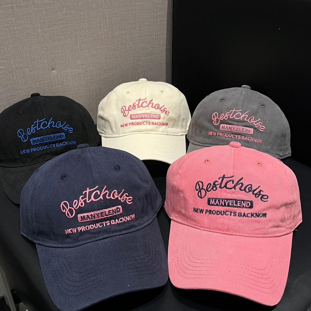 Fashion Hat Women's New Embroidered Baseball Cap Small Peaked Cap Fashion Original Versatile American Retro